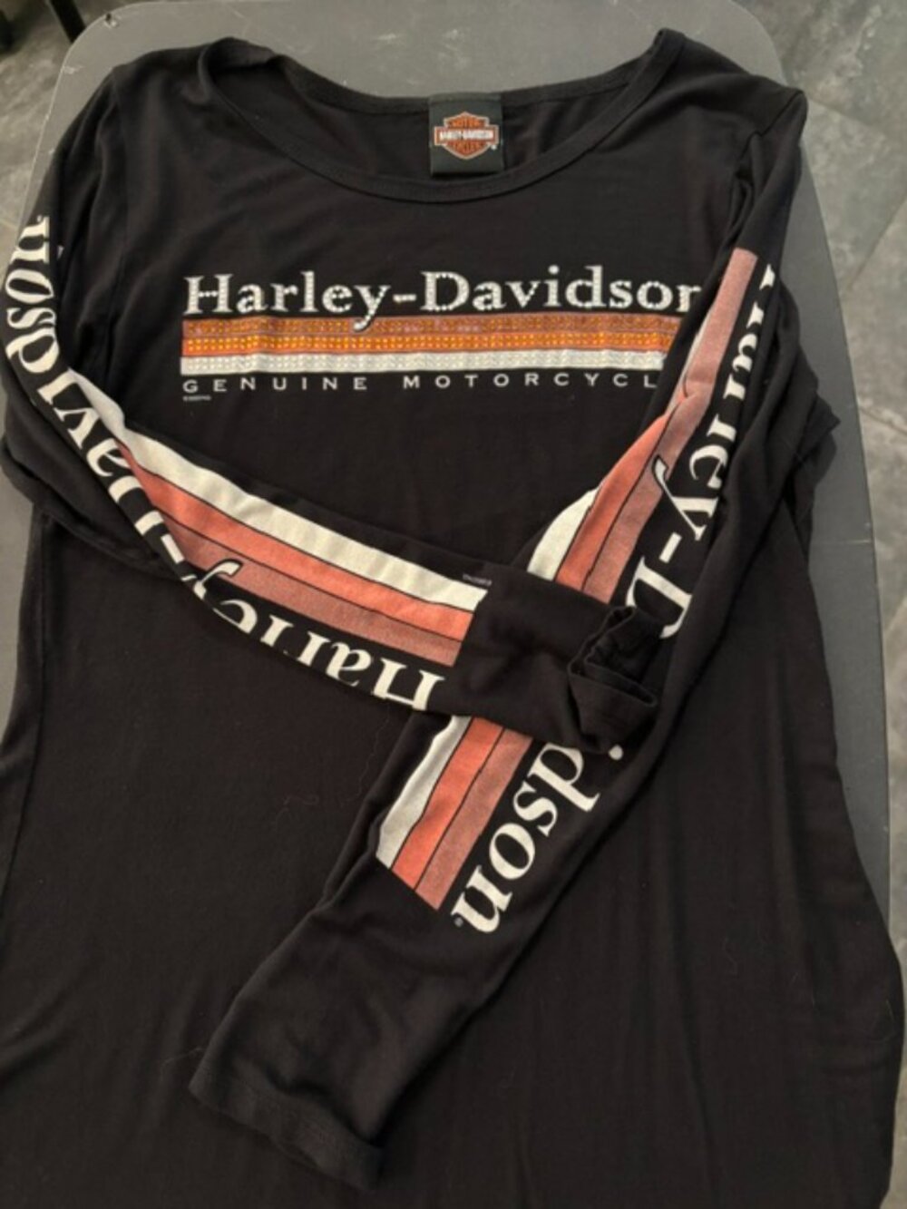 HARLEY DAVIDSON LADIES LONG SLEEVE TOP